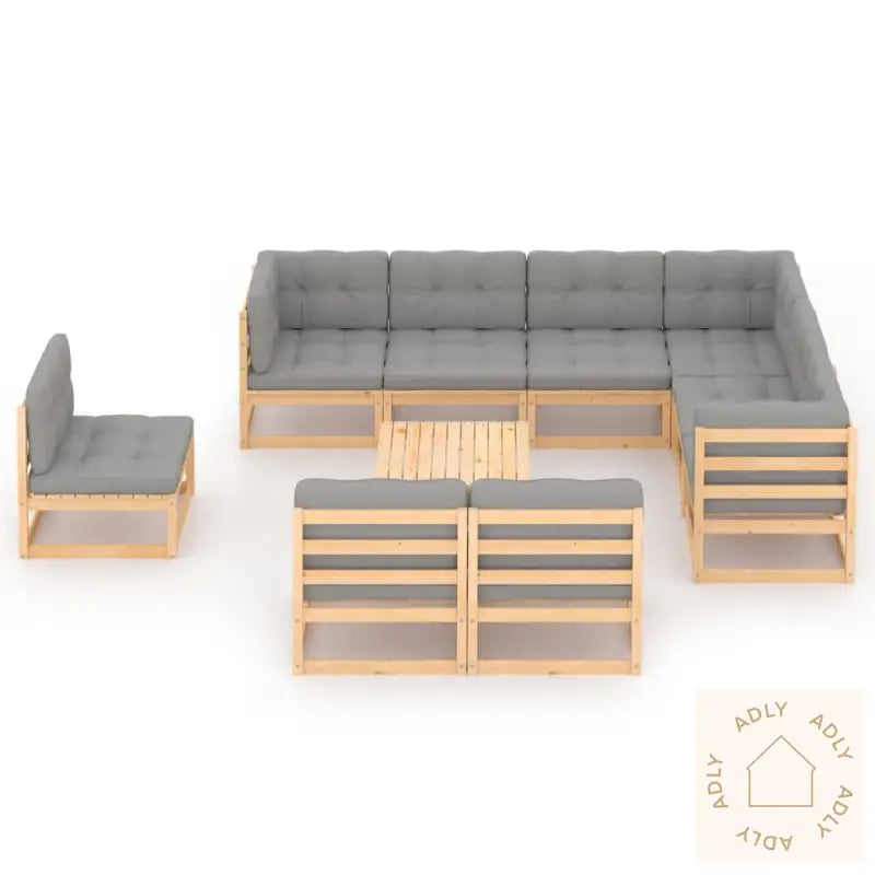 Hagesofagruppe Med Puter 10 Deler Heltre Furu