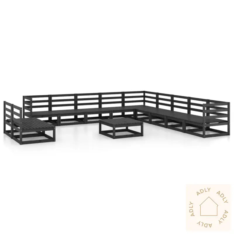 Hagesofagruppe 12 Deler Svart Heltre Furu