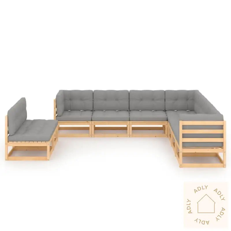 Hagesofagruppe Med Puter 9 Deler Heltre Furu