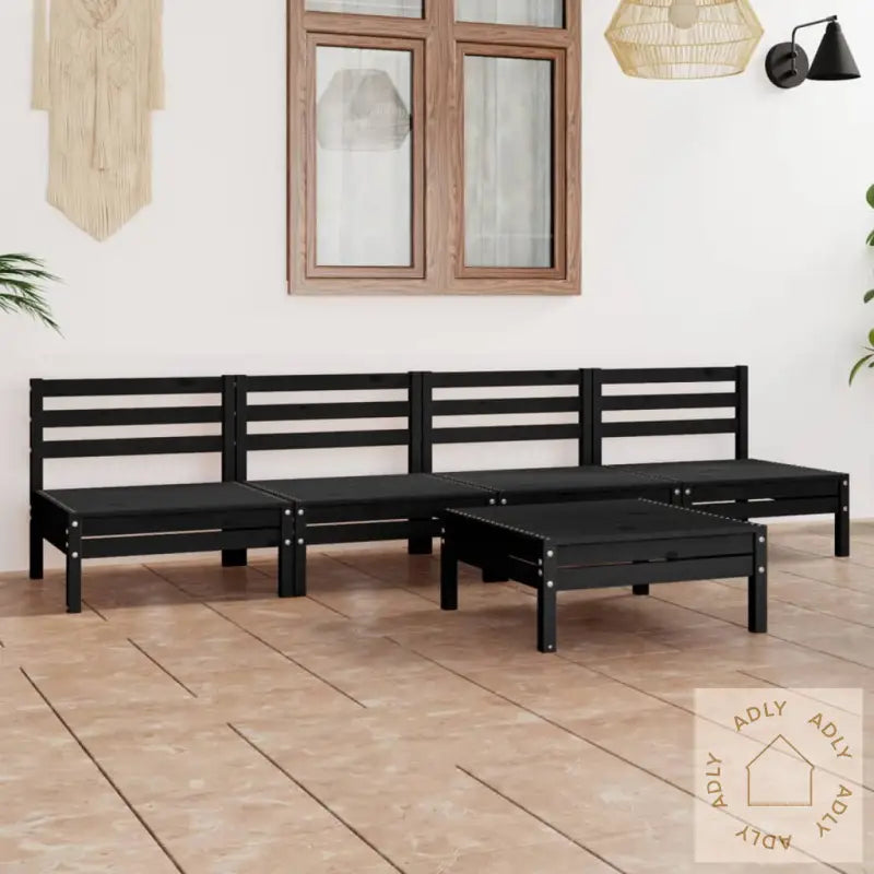 Hagesofagruppe 5 Deler Svart Heltre Furu