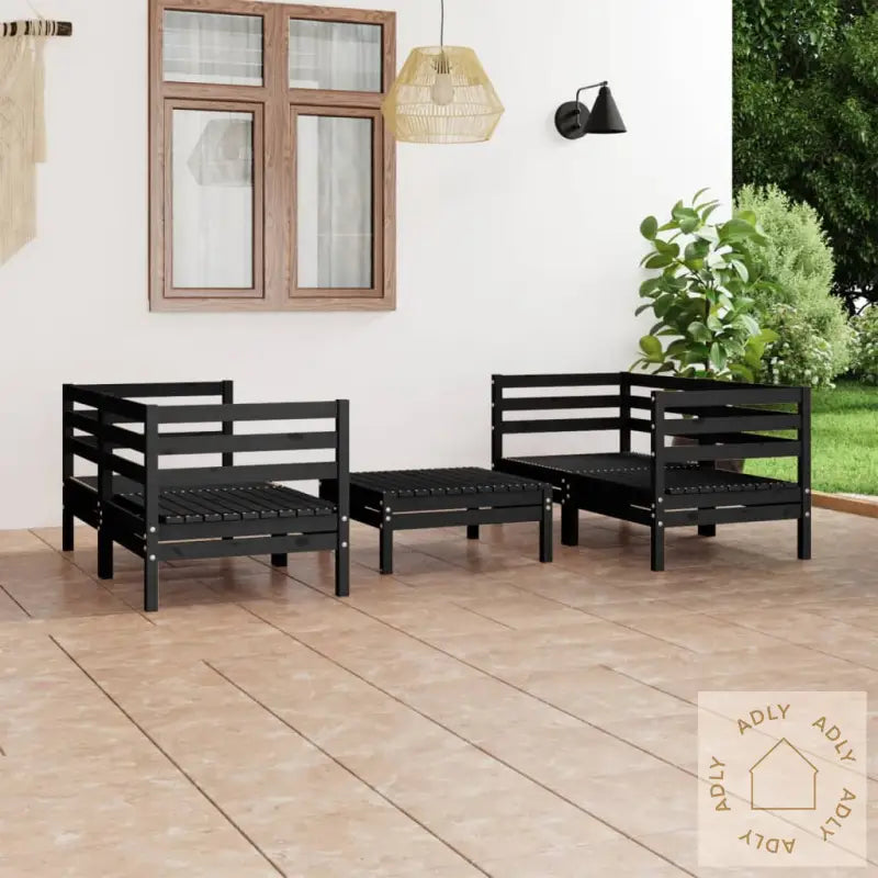 Hagesofagruppe 5 Deler Svart Heltre Furu