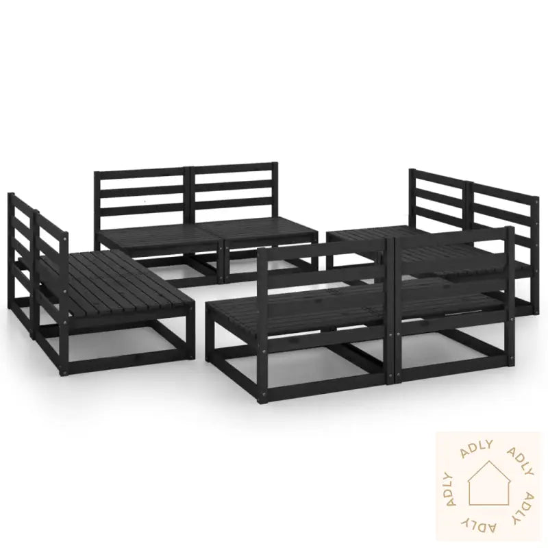 Hagesofagruppe 8 Deler Svart Heltre Furu