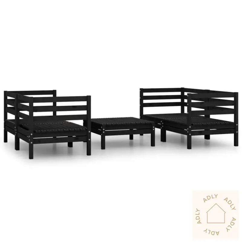 Hagesofagruppe 5 Deler Svart Heltre Furu