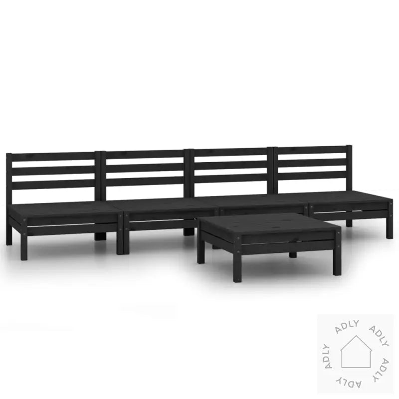 Hagesofagruppe 5 Deler Svart Heltre Furu