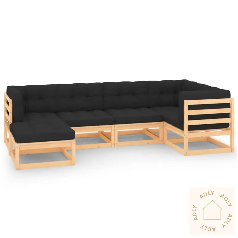 Hagesofagruppe Med Puter 6 Deler Heltre Furu