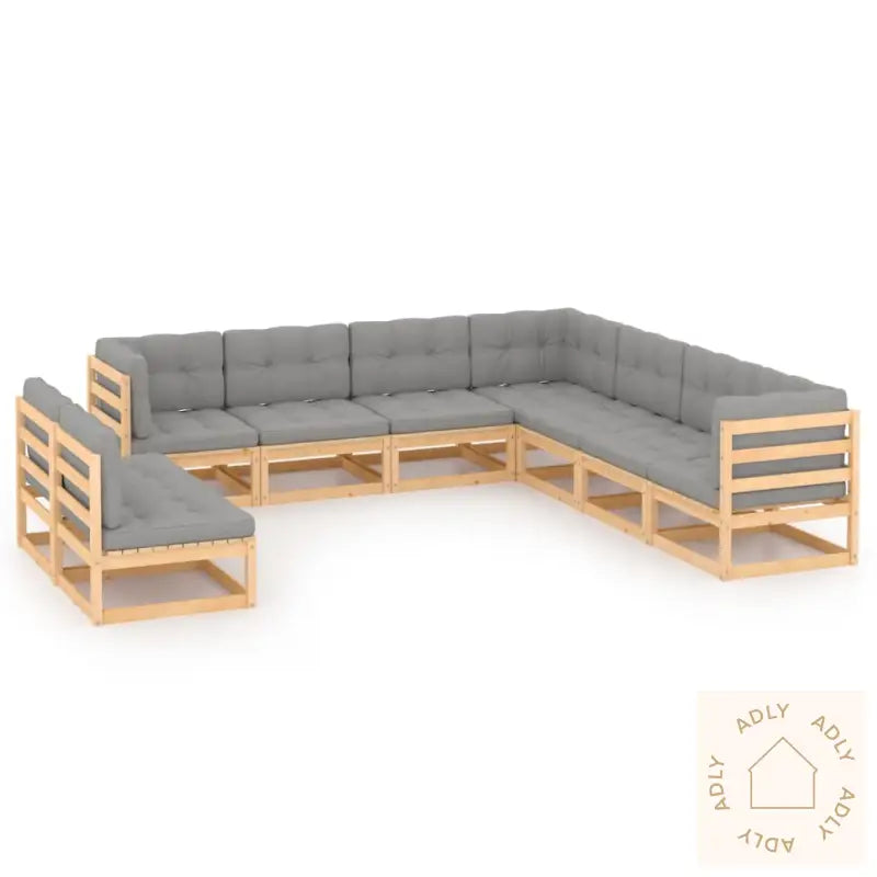 Hagesofagruppe Med Puter 9 Deler Heltre Furu