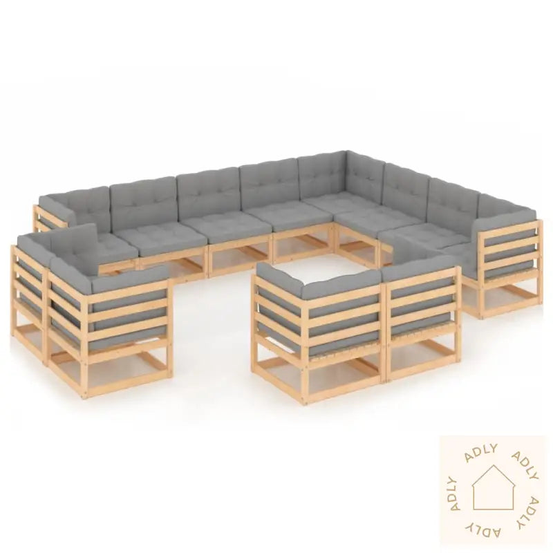 Hagesofagruppe Med Puter 12 Deler Heltre Furu