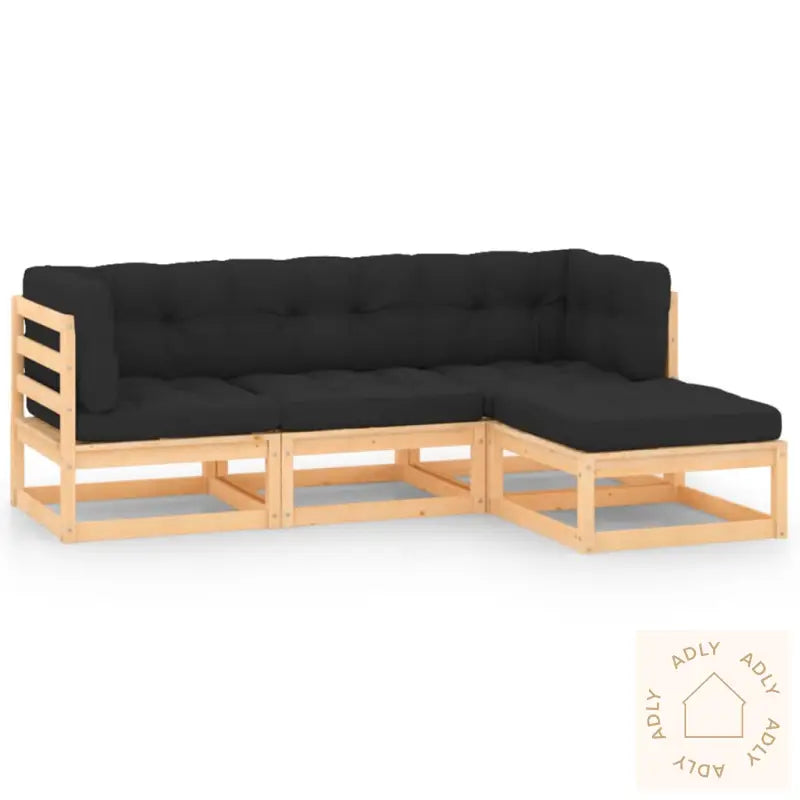 Hagesofagruppe Med Puter 4 Deler Heltre Furu