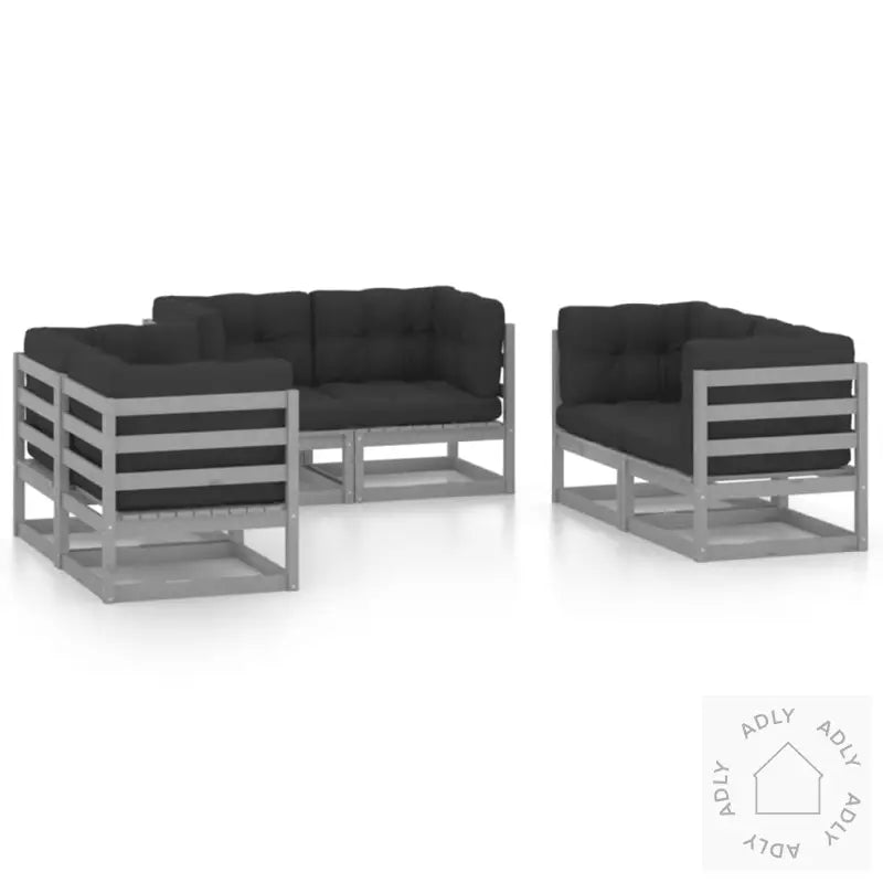 Hagesofagruppe Med Puter 6 Deler Heltre Furu