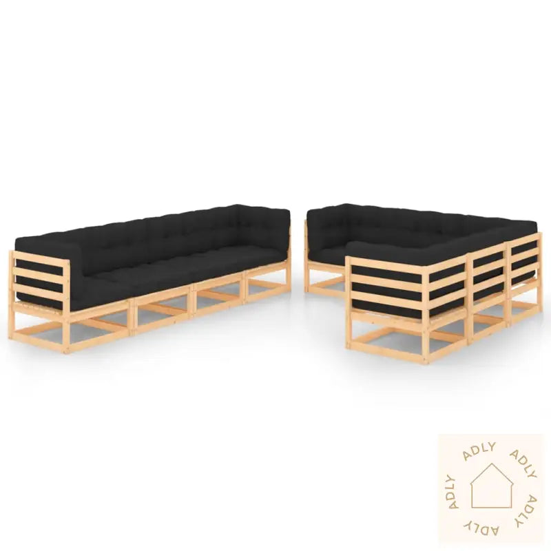 Hagesofagruppe Med Puter 9 Deler Heltre Furu