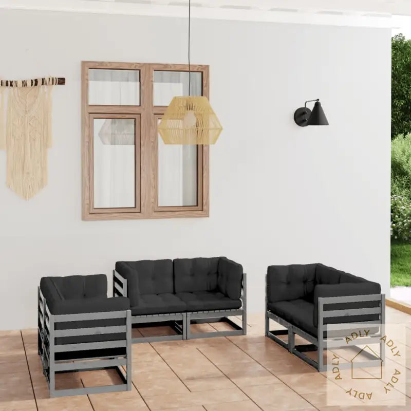Hagesofagruppe Med Puter 6 Deler Heltre Furu