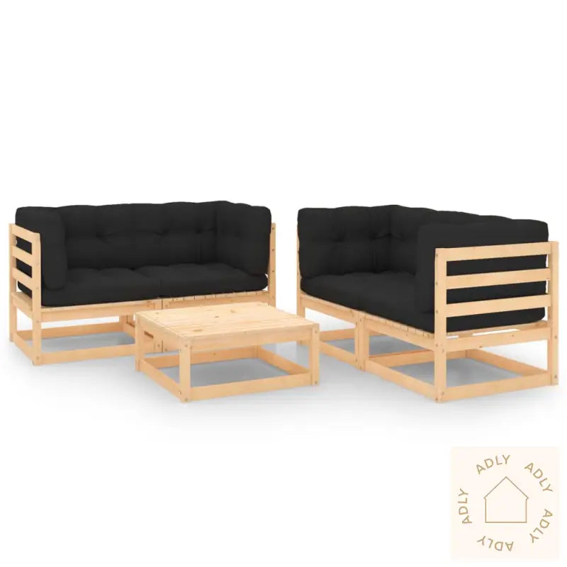 Hagesofagruppe Med Puter 5 Deler Heltre Furu
