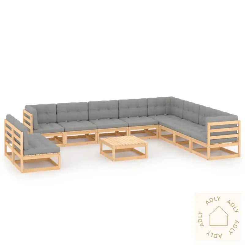 Hagesofagruppe Med Puter 11 Deler Heltre Furu
