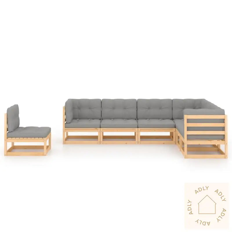 Hagesofagruppe Med Puter 7 Deler Heltre Furu
