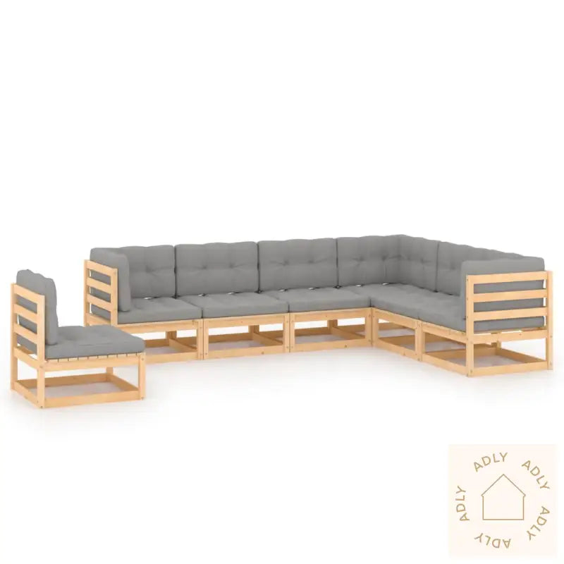 Hagesofagruppe Med Puter 7 Deler Heltre Furu