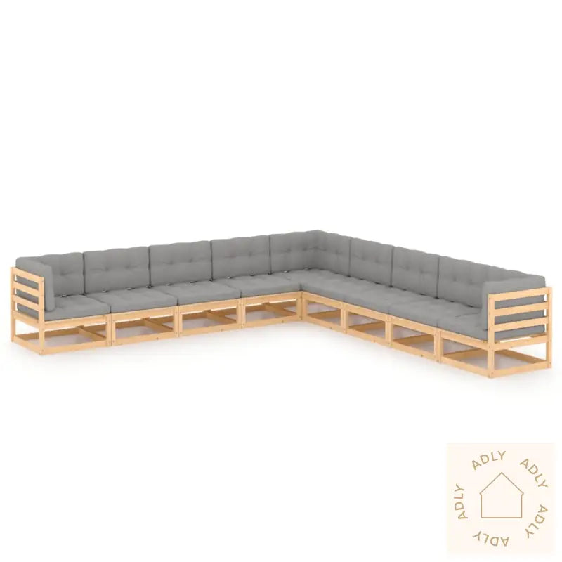 Hagesofagruppe Med Puter 9 Deler Heltre Furu