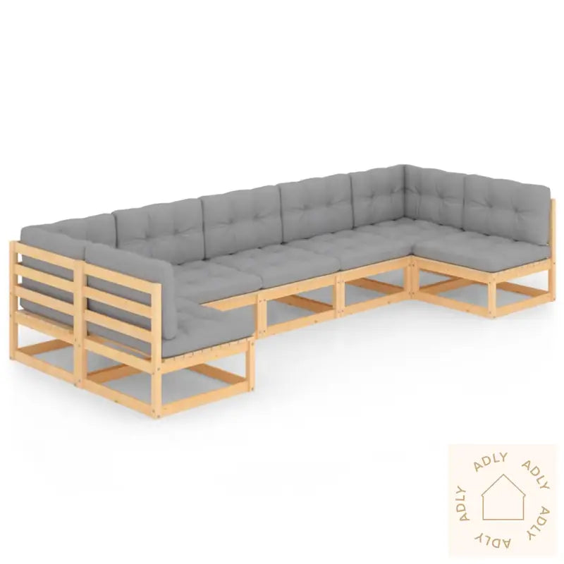 Hagesofagruppe Med Puter 7 Deler Heltre Furu