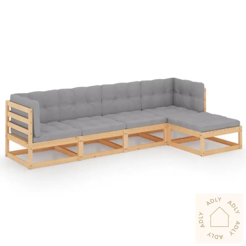 Hagesofagruppe Med Puter 5 Deler Heltre Furu