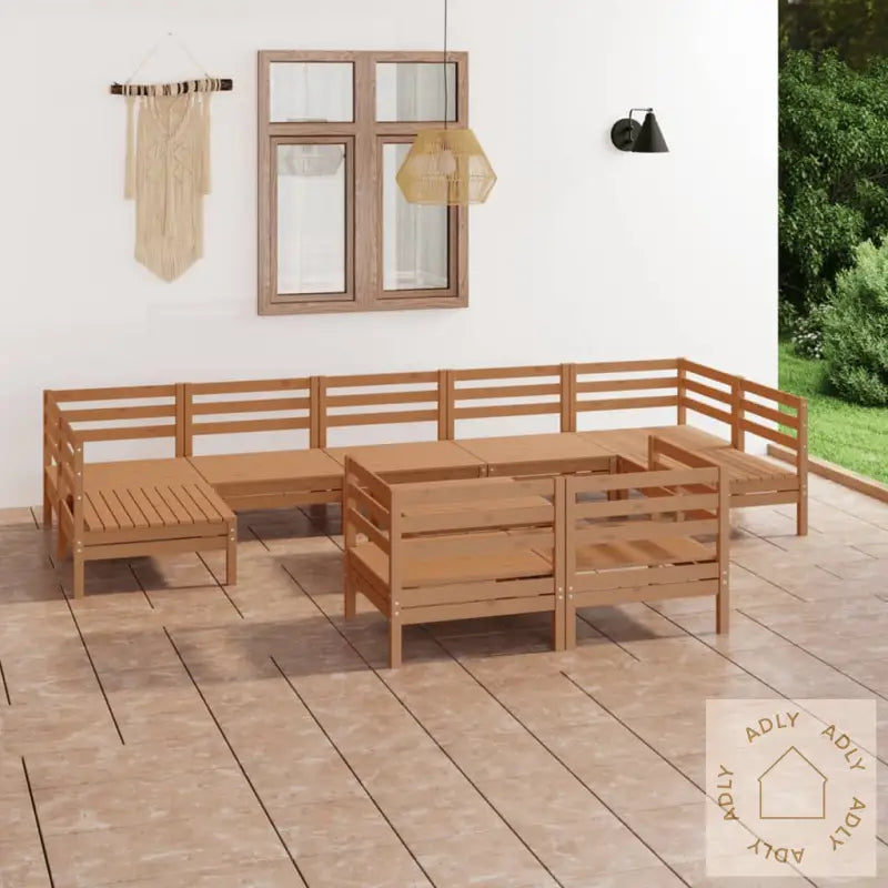 Hagesofagruppe 10 Deler Honningbrun Heltre Furu