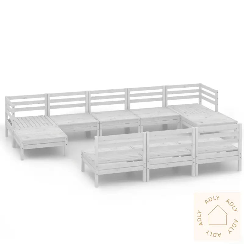 Hagesofagruppe 10 Deler Hvit Heltre Furu