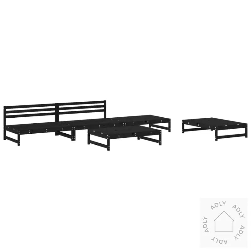 Hagesofagruppe Svart 5 Deler Heltre Furu