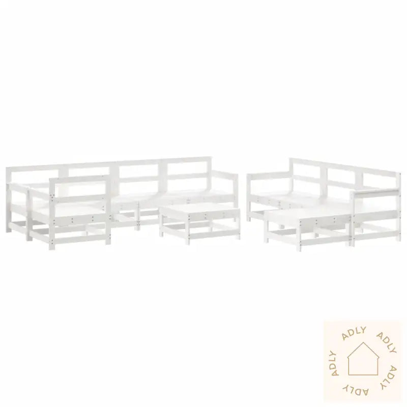Hagesofagruppe 10 Deler Hvit Heltre Furu