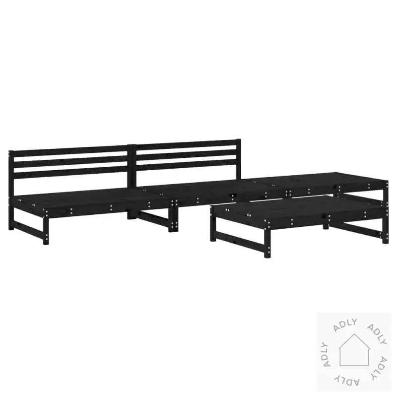 Hagesofagruppe 4 Deler Svart Heltre Furu