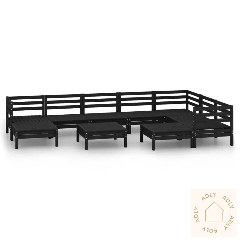 Hagesofagruppe 10 Deler Svart Heltre Furu