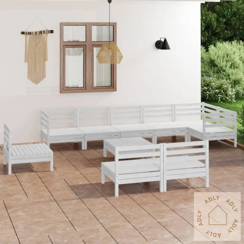 Hagesofagruppe 10 Deler Hvit Heltre Furu