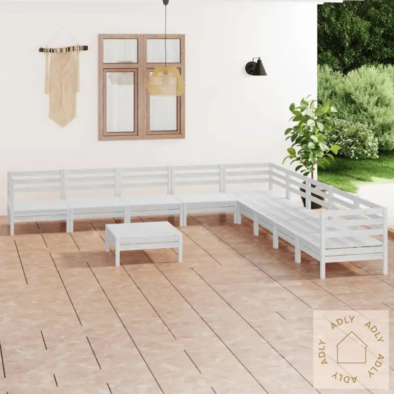 Hagesofagruppe 10 Deler Hvit Heltre Furu