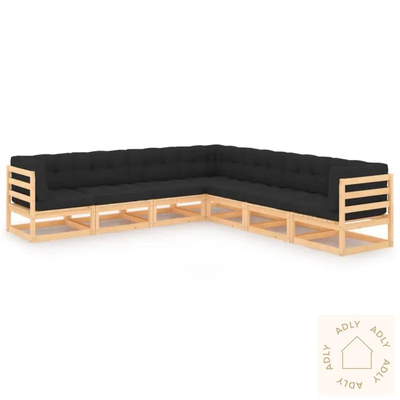 Hagesofagruppe Med Puter 7 Deler Heltre Furu
