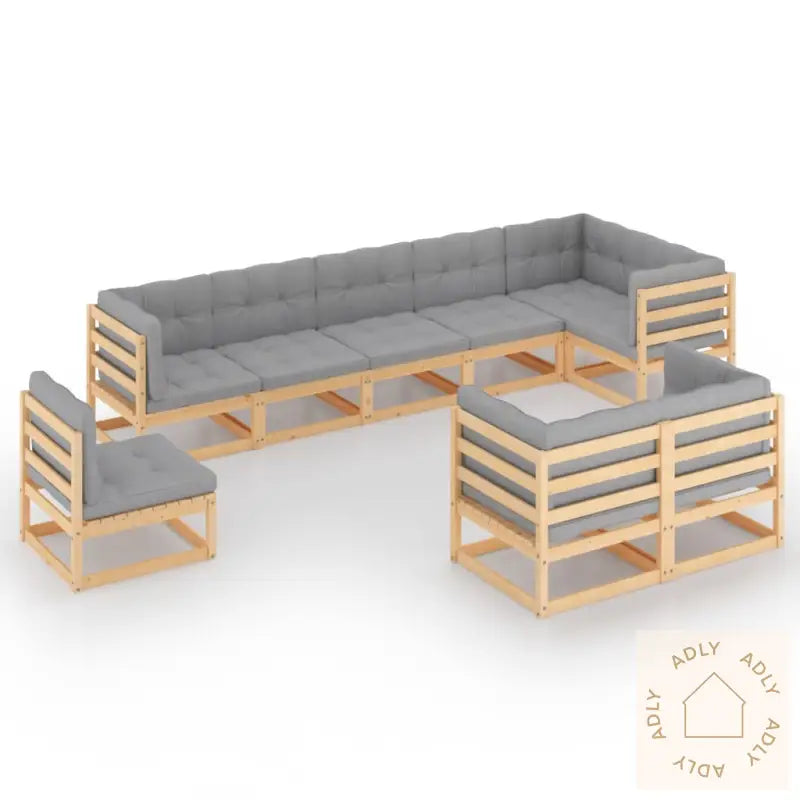 Hagesofagruppe Med Puter 9 Deler Heltre Furu