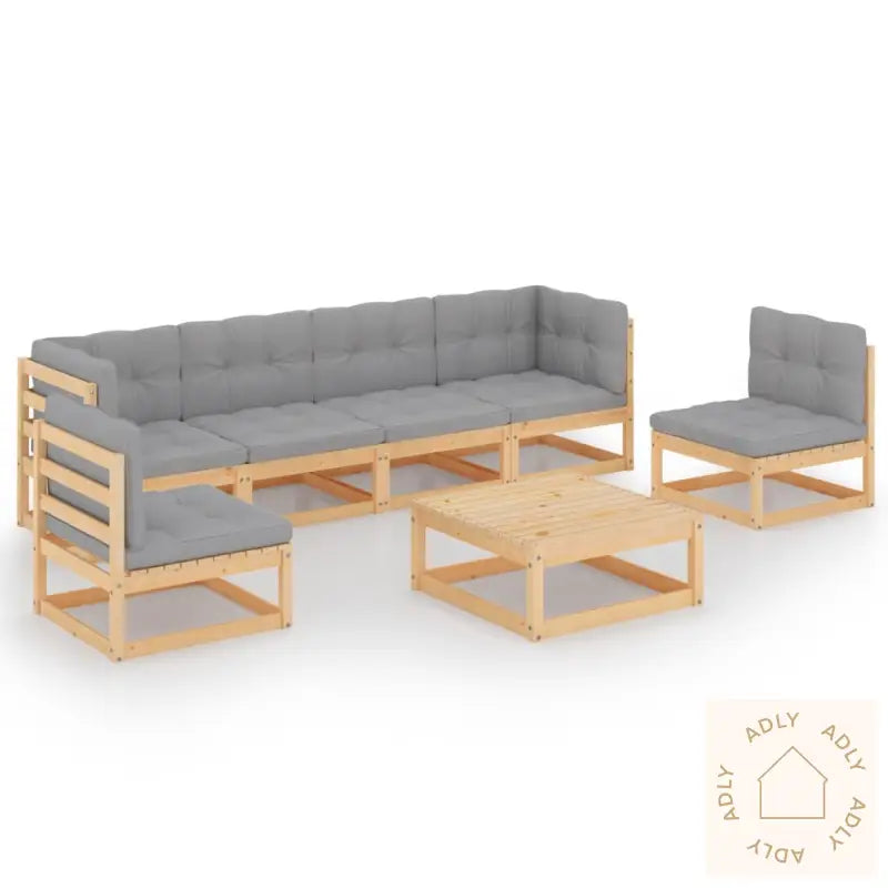 Hagesofagruppe Med Puter 7 Deler Heltre Furu