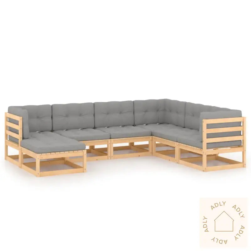 Hagesofagruppe Med Puter 7 Deler Heltre Furu