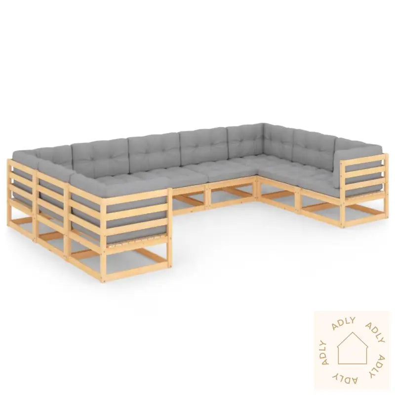 Hagesofagruppe Med Puter 9 Deler Heltre Furu