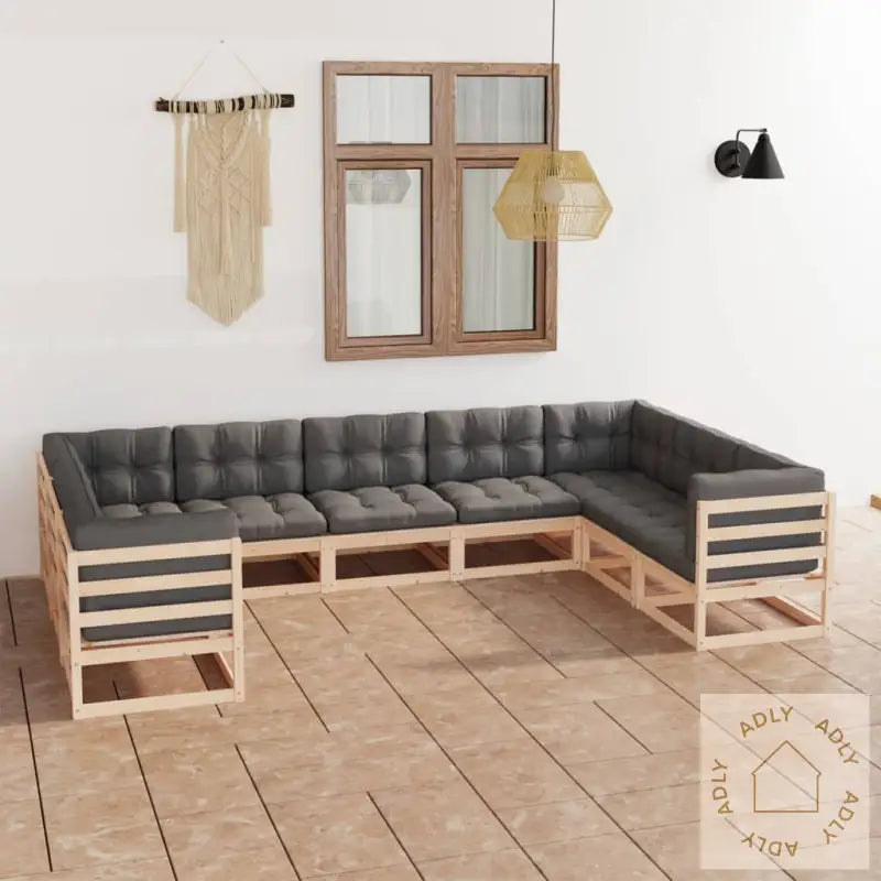 Hagesofagruppe Med Puter 9 Deler Heltre Furu