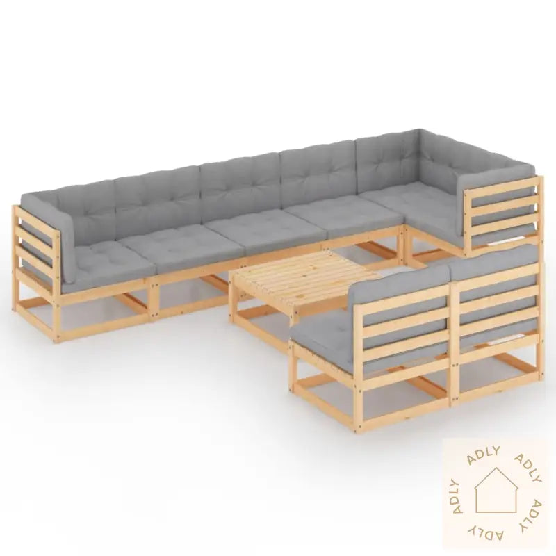 Hagesofagruppe Med Puter 9 Deler Heltre Furu
