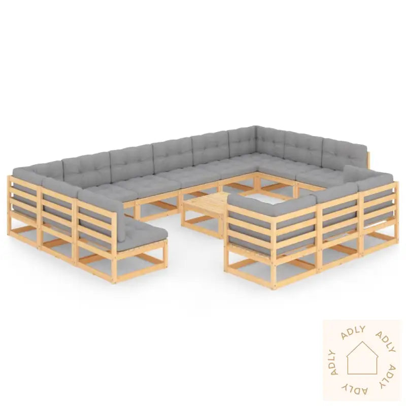 Hagesofagruppe Med Puter 14 Deler Heltre Furu