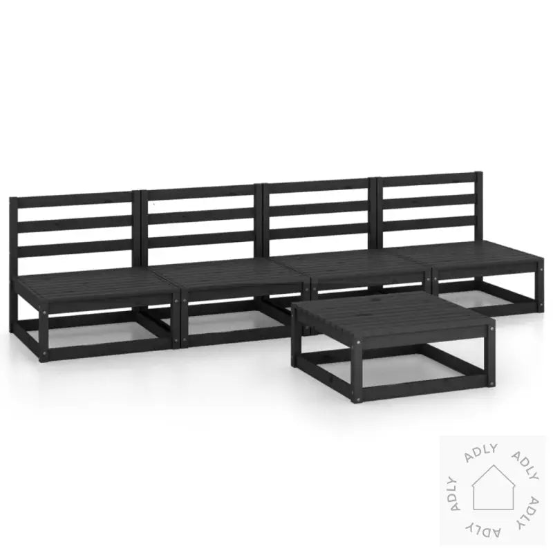 Hagesofagruppe 5 Deler Svart Heltre Furu