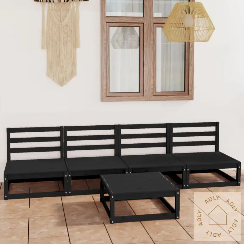 Hagesofagruppe 5 Deler Svart Heltre Furu
