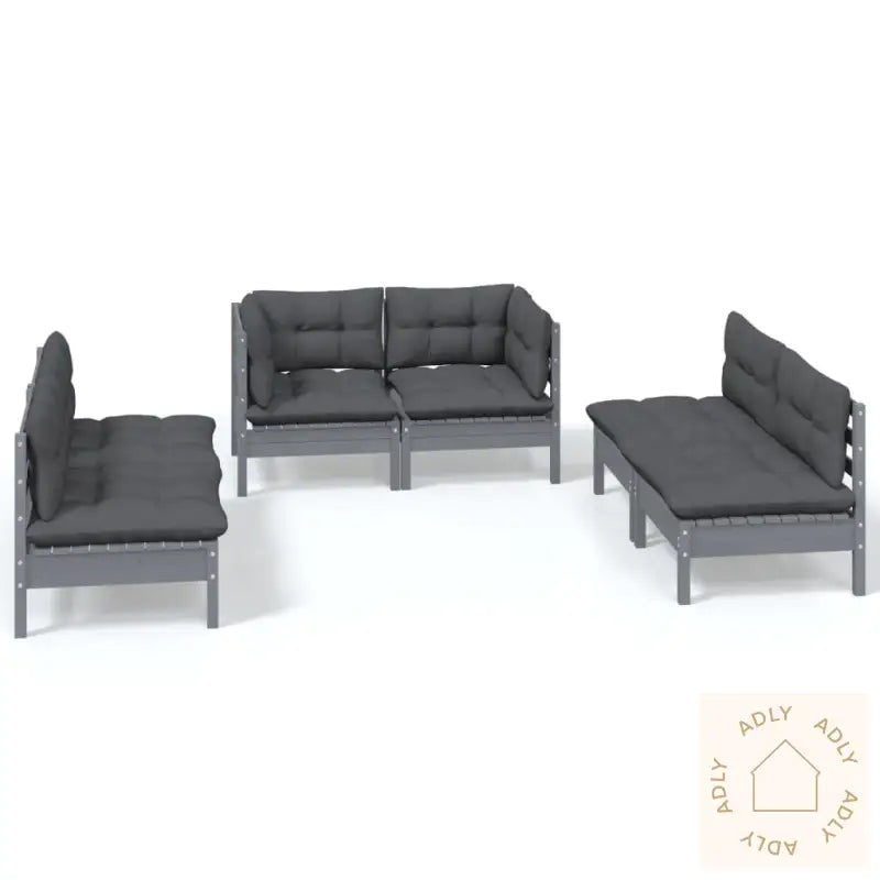 Hagesofagruppe Med Puter 6 Deler Heltre Furu