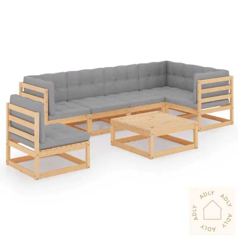 Hagesofagruppe Med Puter 7 Deler Heltre Furu