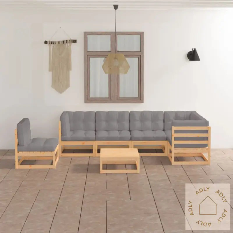Hagesofagruppe Med Puter 7 Deler Heltre Furu