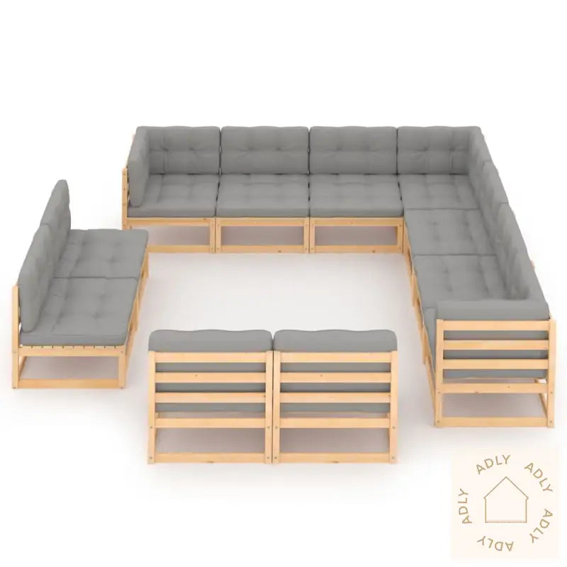 Hagesofagruppe Med Puter 11 Deler Heltre Furu