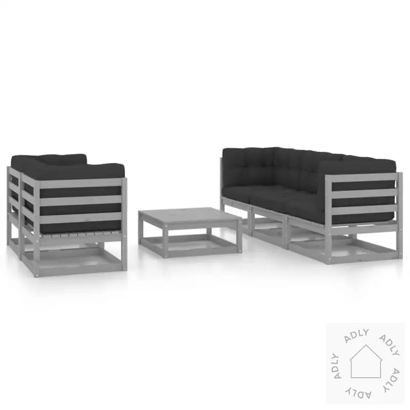 Hagesofagruppe Med Puter 6 Deler Heltre Furu