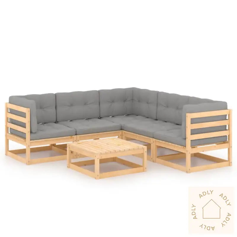 Hagesofagruppe Med Puter 6 Deler Heltre Furu