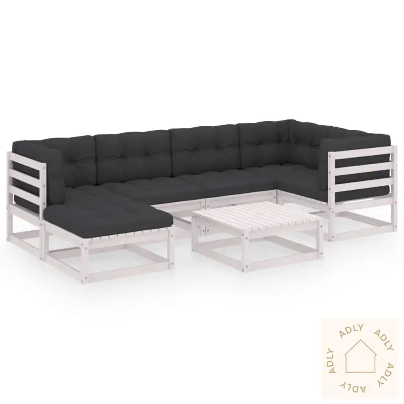 Hagesofagruppe Med Puter 7 Deler Heltre Furu