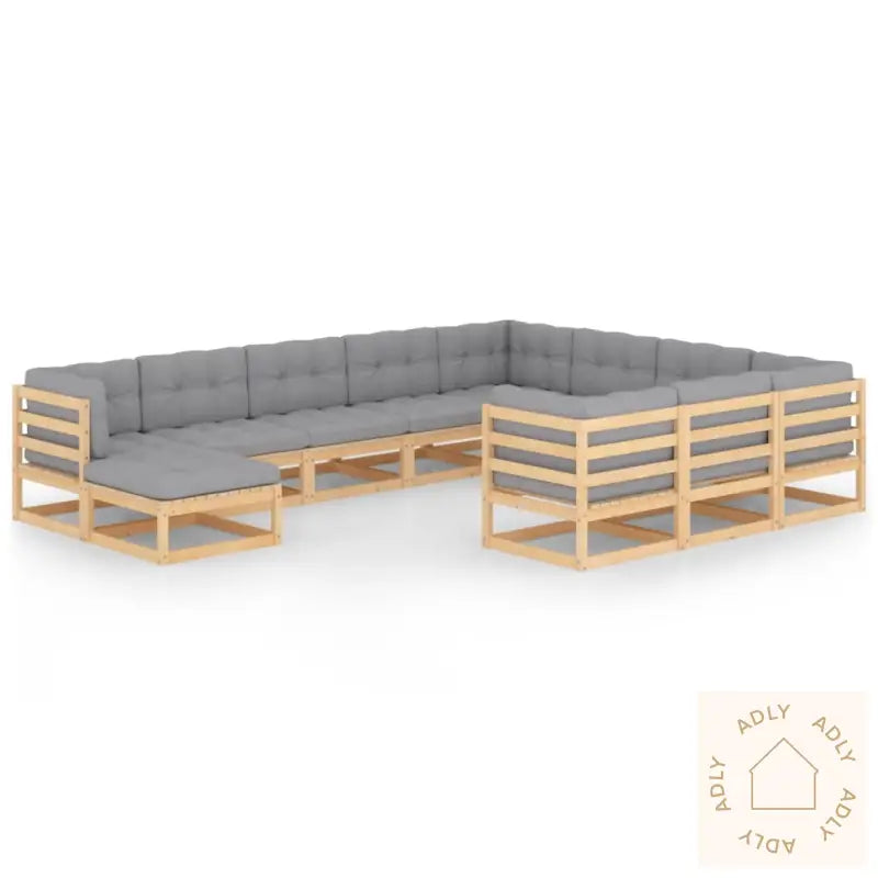 Hagesofagruppe Med Puter 11 Deler Heltre Furu