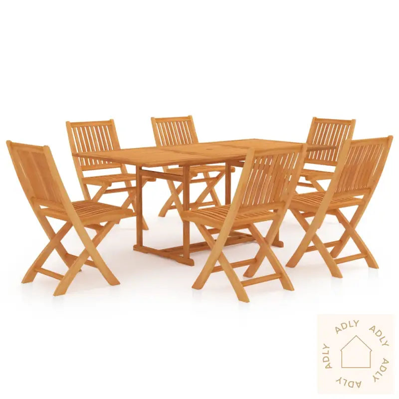Utendørs Spisestue 7 Deler Heltre Teak