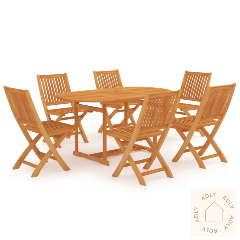 Utendørs Spisestue 7 Deler Heltre Teak
